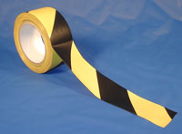 Tape, Black and Yellow Stripe